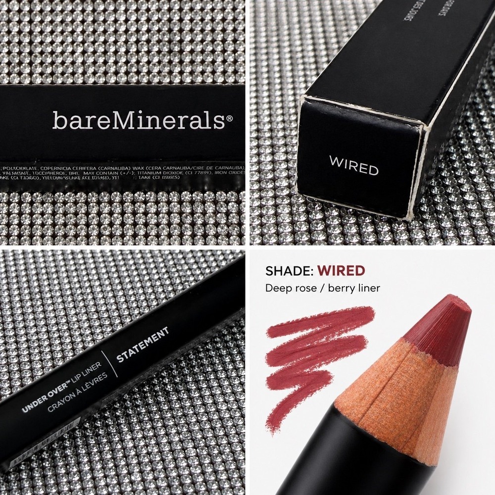 bareMinerals Statement Under Over Lip Liner Wired Full Size NIB